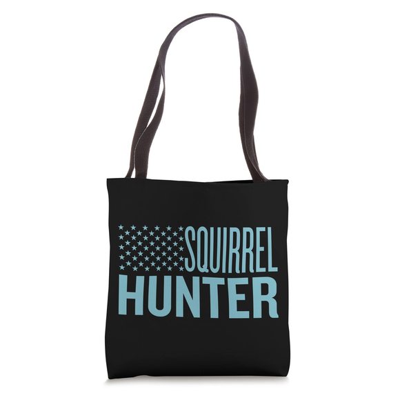 Squirrel Hunter Usa Best Hunting Dad Patriotic American Flag Tote Bag :'D - Picture 1 of 4
